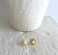 PENDIENTES ROSETON PERLA