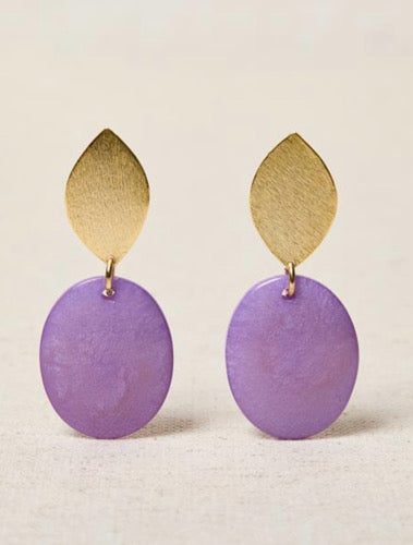 PENDIENTES HOJA DE LATÓN