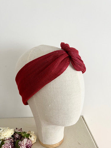 TURBANTE BANDA VINO