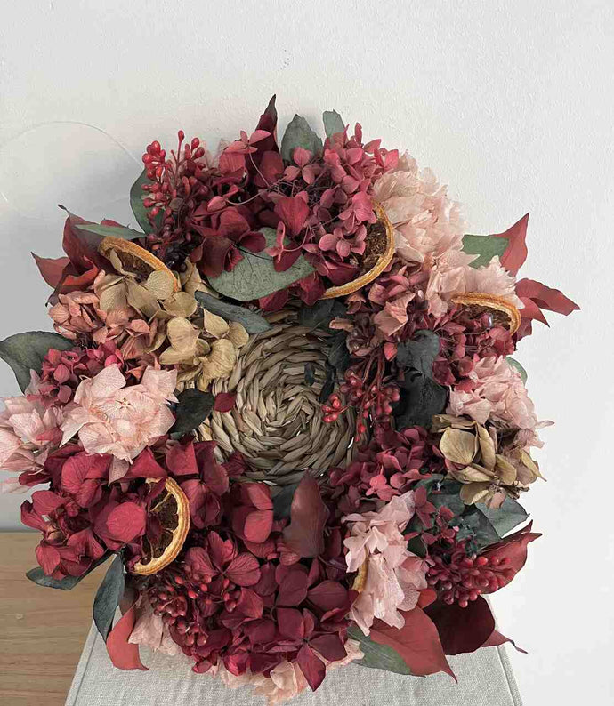 CENTRO CORONA DE HORTENSIAS