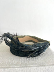 DIADEMA TOCADO OLIVA