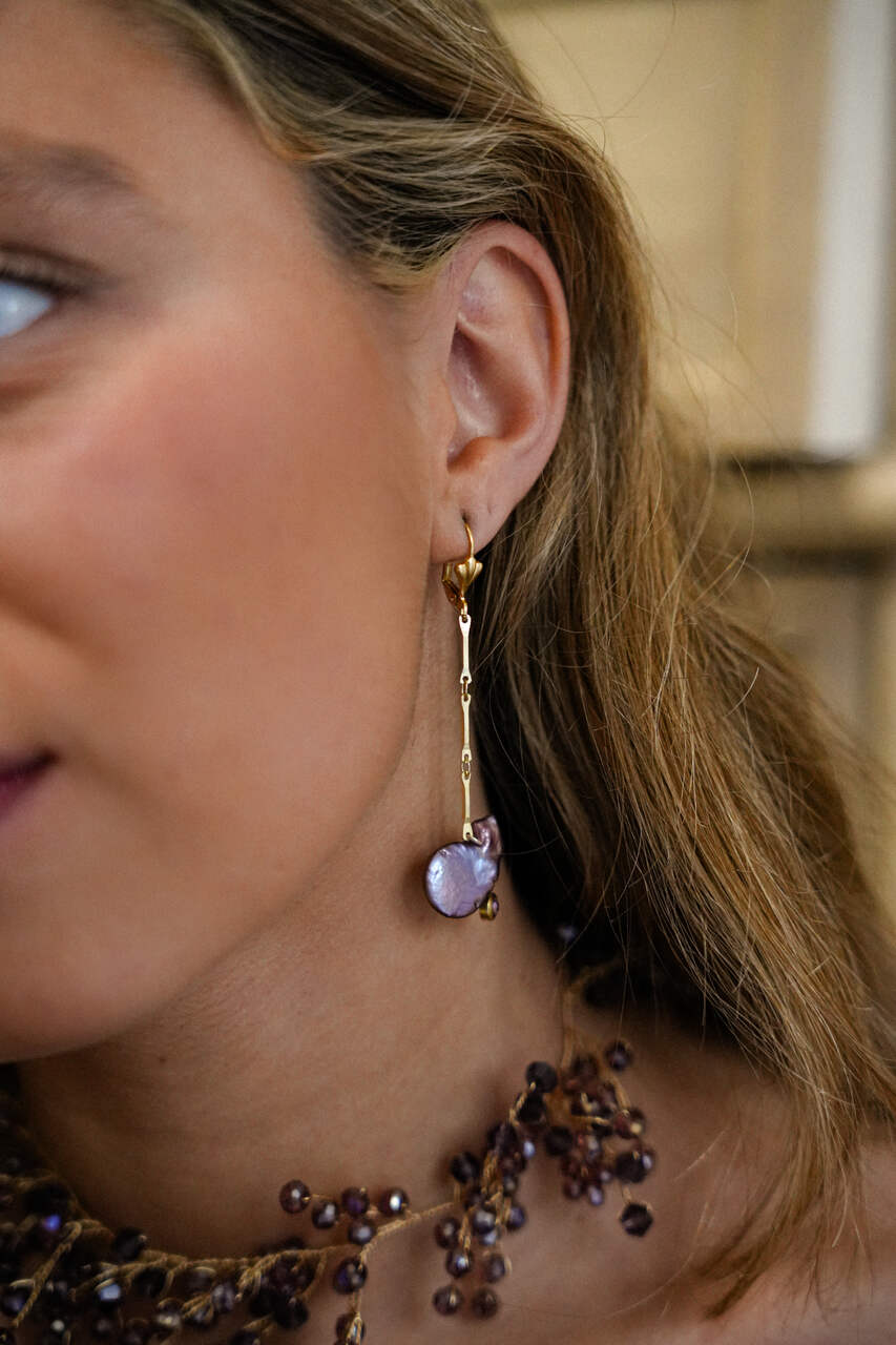 PENDIENTES LAVANDA