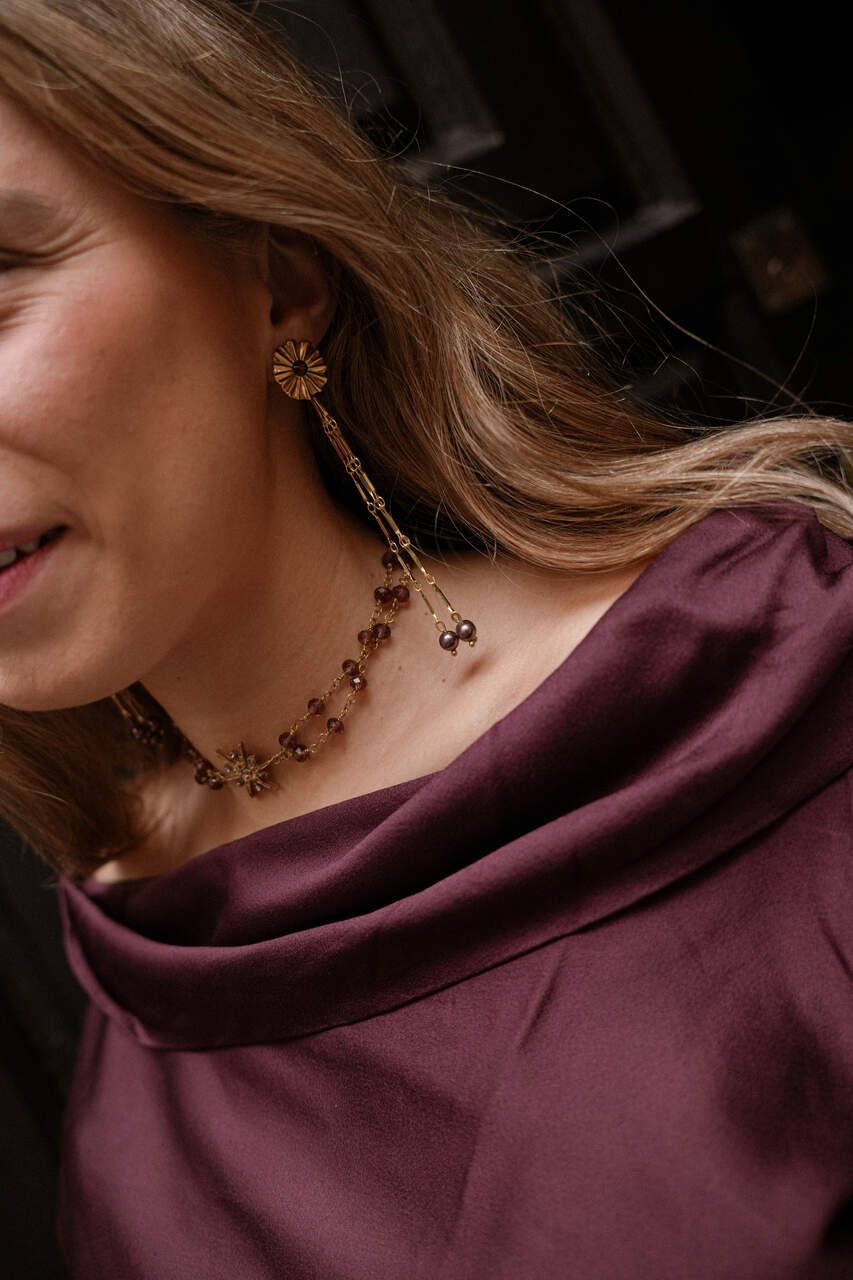 CHOKER ESENCIA BORGOÑA