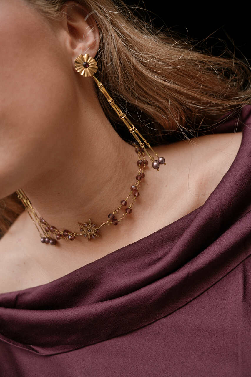 CHOKER ESENCIA BORGOÑA
