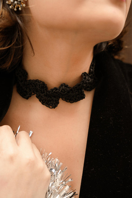 CHOKER ONDAS CROCHET