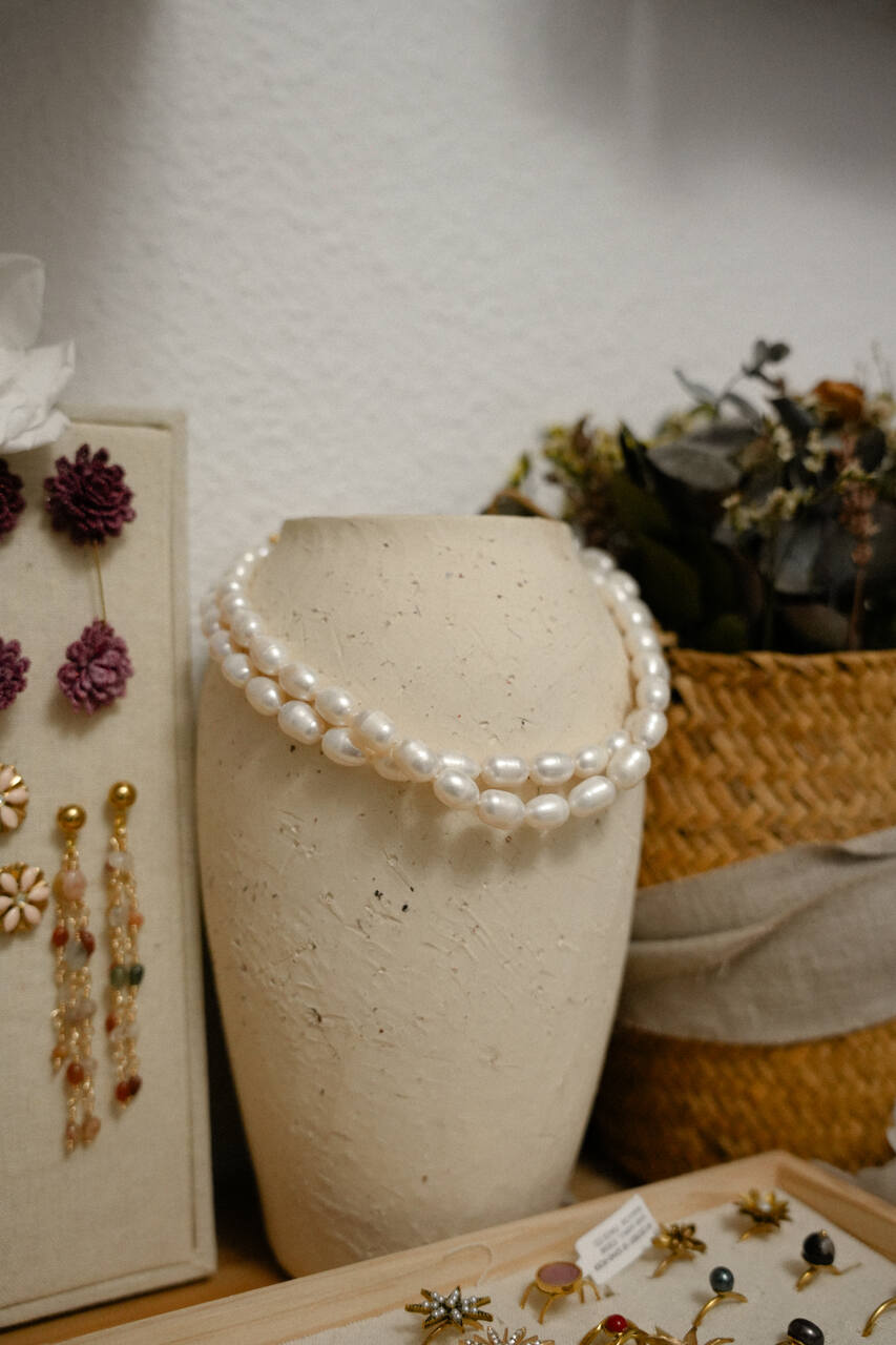GARGANTILLA DOUBLE PERLA