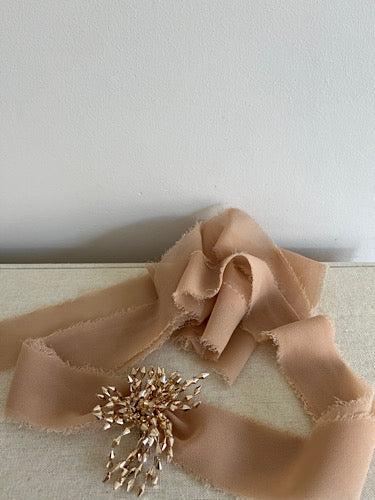 CHOKER GASA  MELOCOTON
