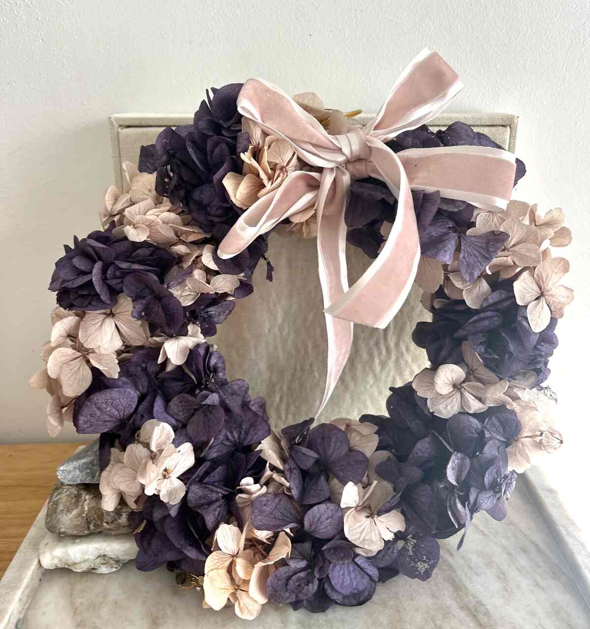 CORONA HORTENSIAS DECORACION