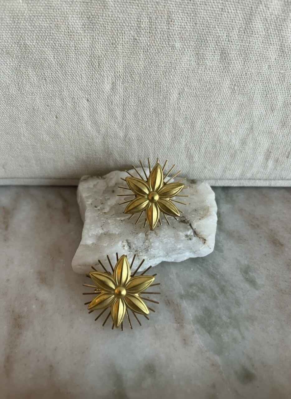 PENDIENTES FLOR DALIA PRESION