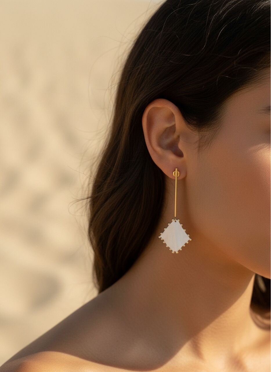 PENDIENTES HOJA ESMALTADA