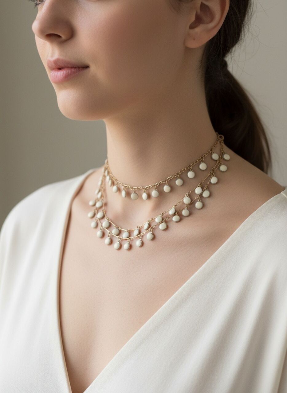 COLLAR PETITAS MARFIL