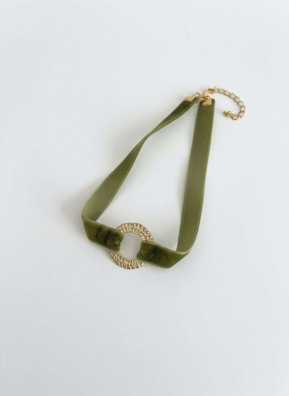 CHOKER ANILLO TERCIOPELO