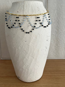 CHOKER CADENAS BICOLOR BLUE