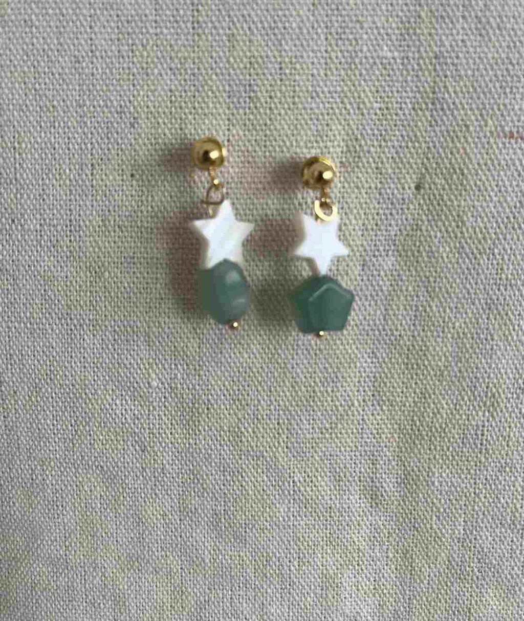 PENDIENTES DOBLE ESTRELLA NIÑA