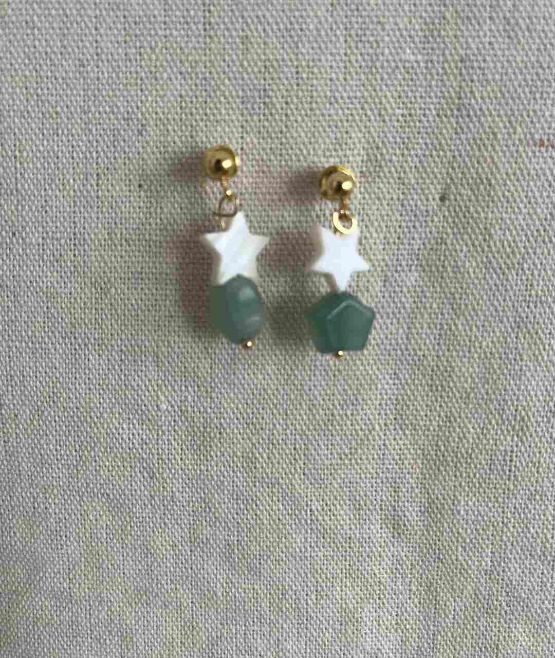 PENDIENTES DOBLE ESTRELLA NIÑA