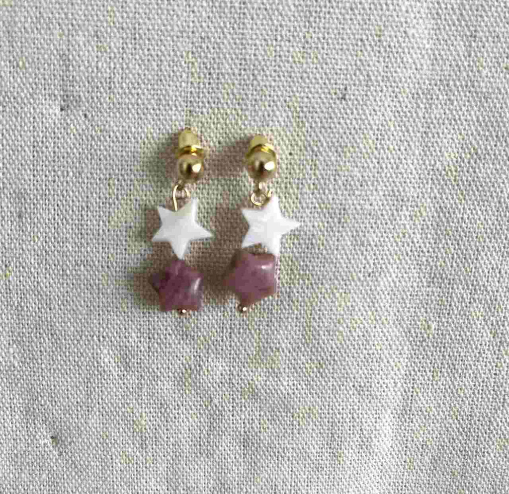 PENDIENTES DOBLE ESTRELLA NIÑA