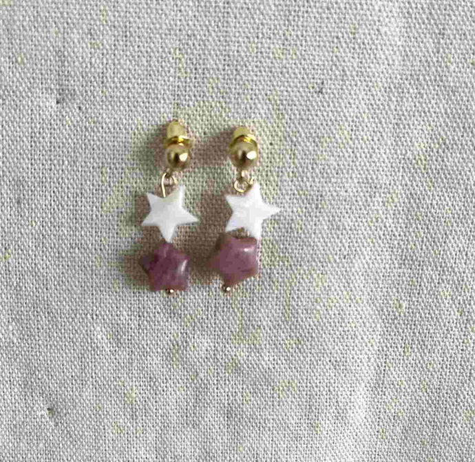 PENDIENTES DOBLE ESTRELLA NIÑA