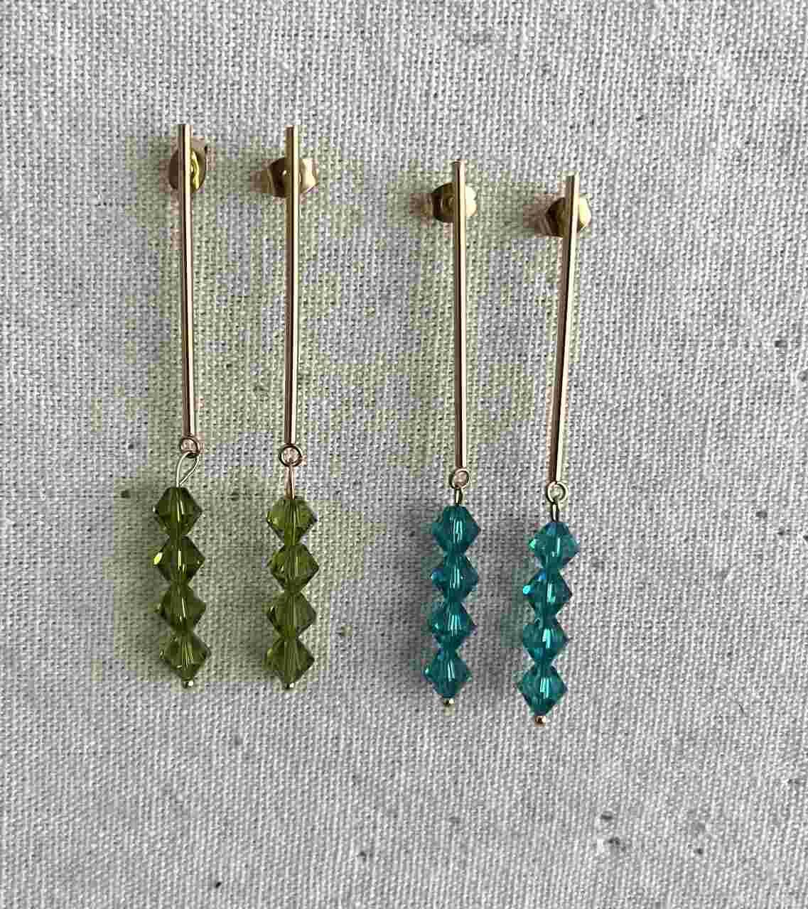 PENDIENTES TULIPA CRISTAL