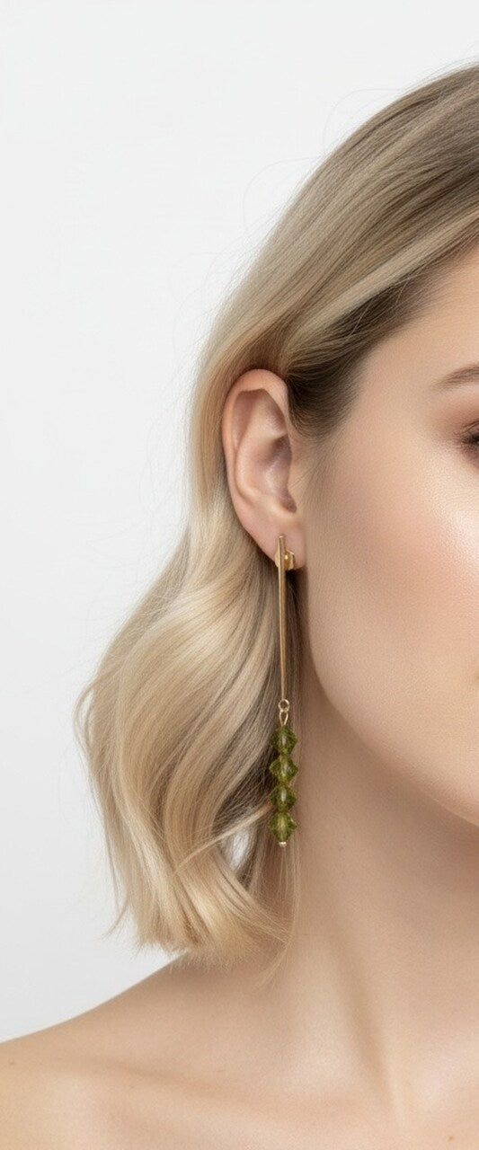 PENDIENTES TULIPA CRISTAL
