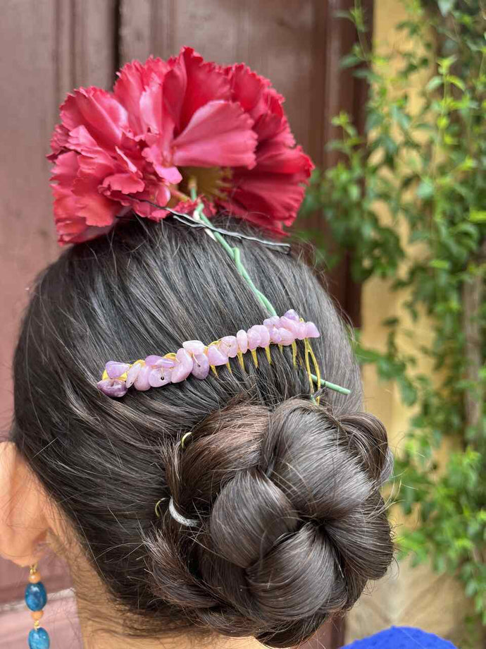 PEINA CRISTAL LILA
