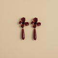 PENDIENTES FLOR ESMALTADA