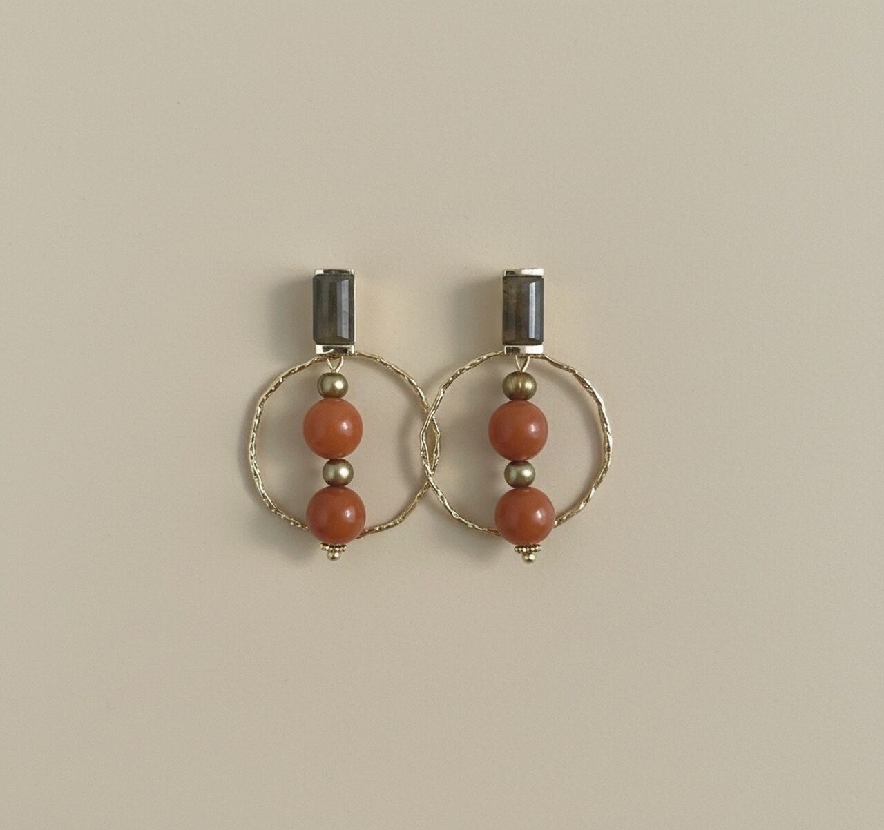 PENDIENTES ARO TEJA