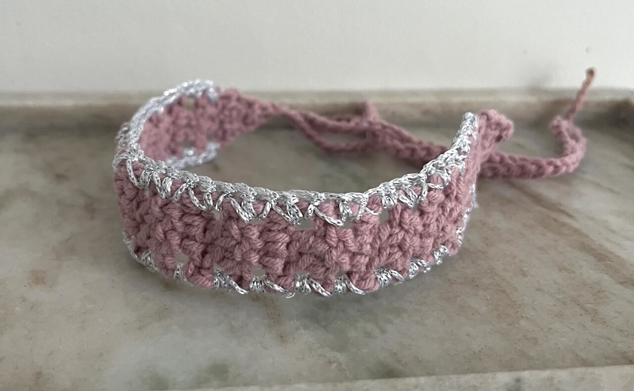 CHOKER CROCHET BRILLO