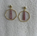 PENDIENTES PIEDRA CUARZO