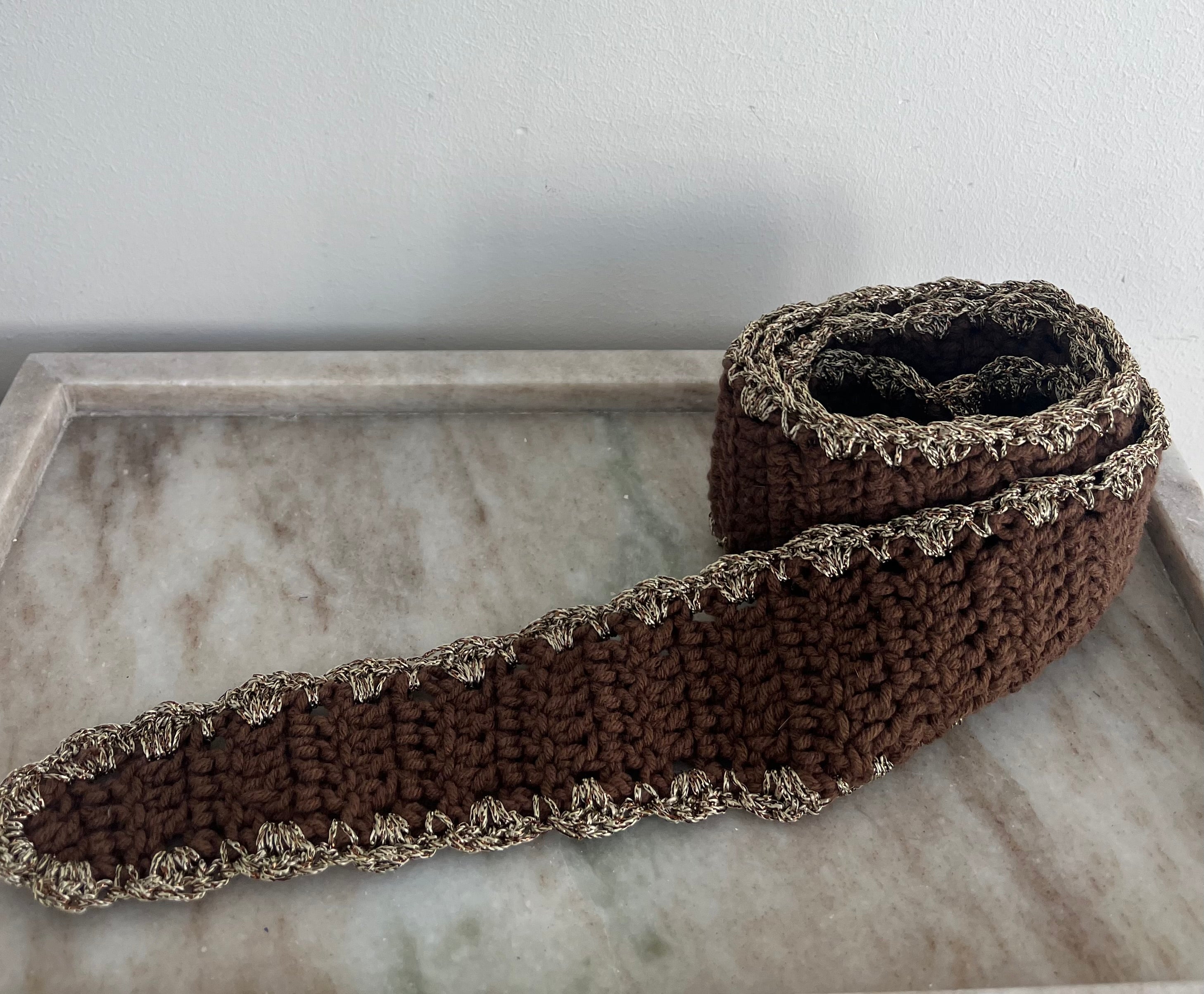 CINTURON BUFANDA CROCHET