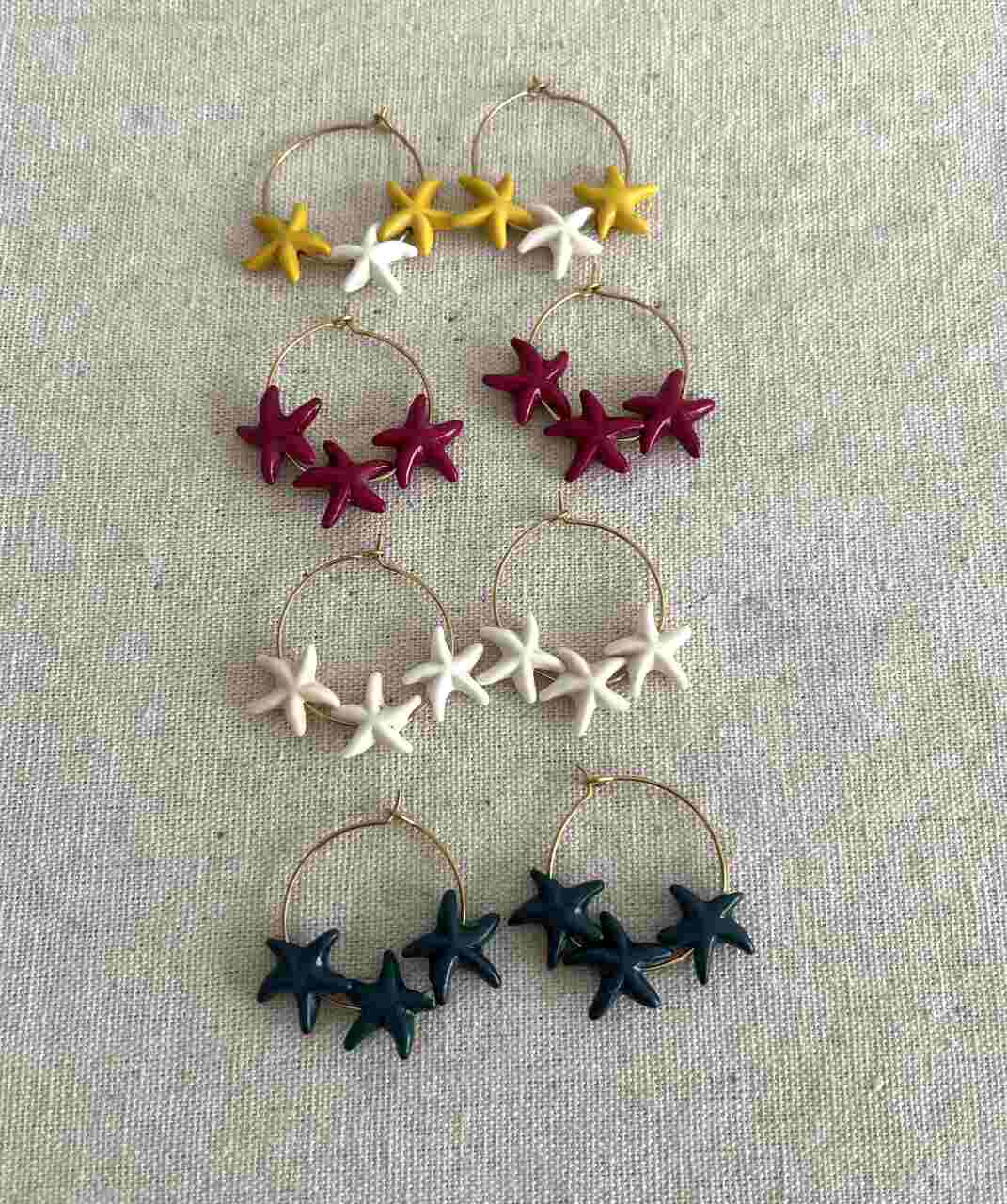 ARITOS ESTRELLA ESMALTADA