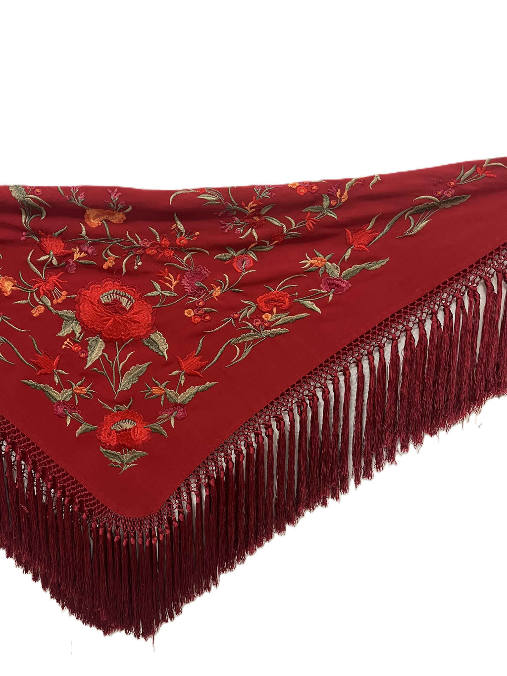 MANTON ALBA CUADRADO ROJO SANGRE