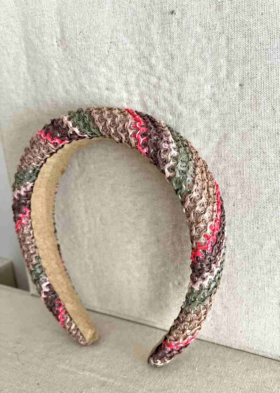 DIADEMA RAFIA CROCHET