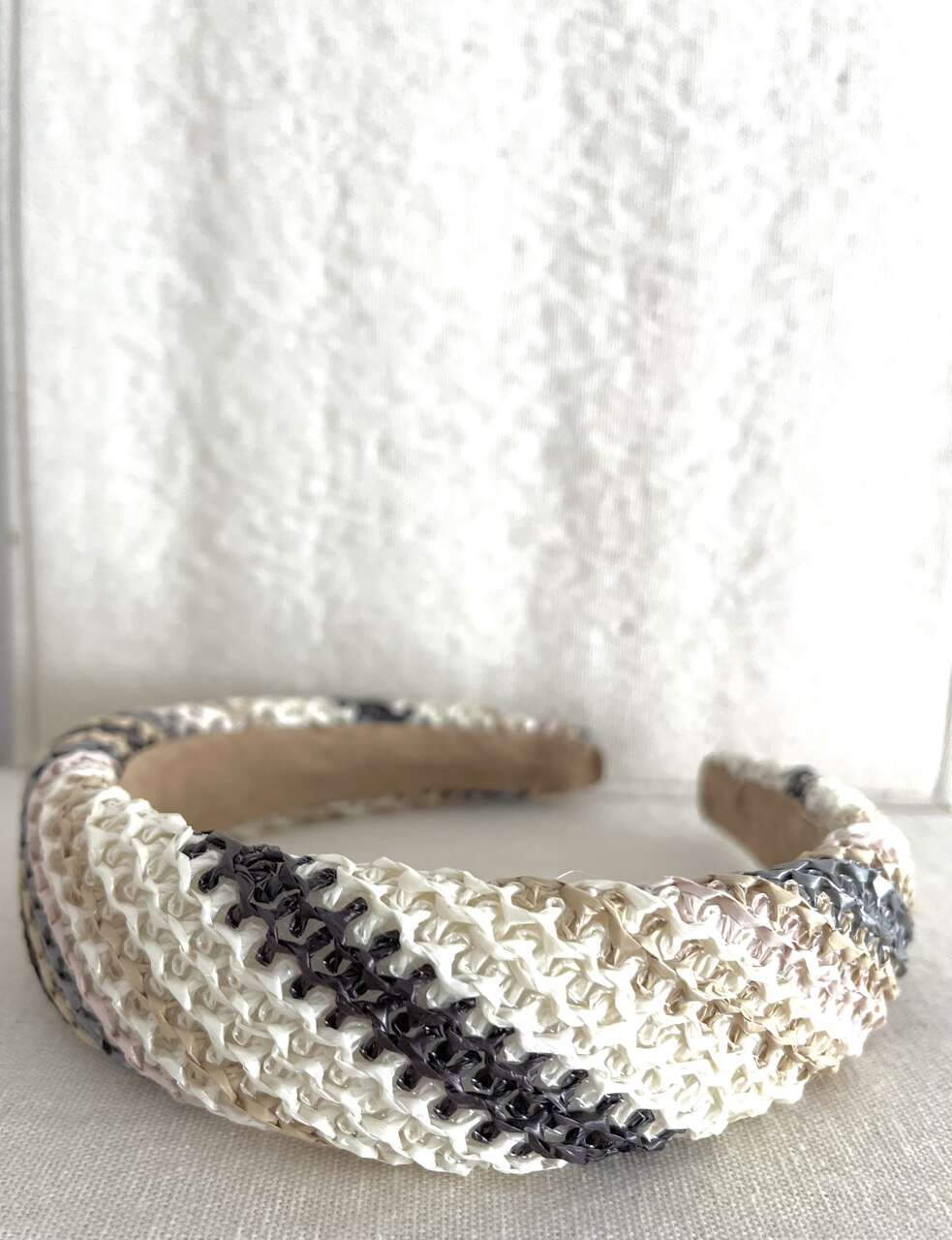 DIADEMA RAFIA CROCHET
