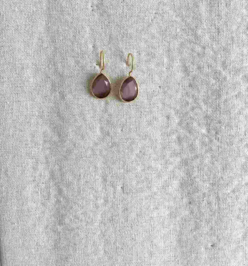 PENDIENTES LAGRIMA CRISTAL