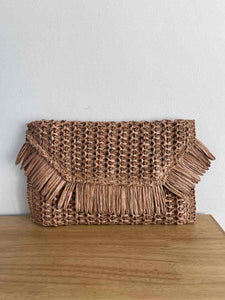 CARTERA RAFIA TEJA