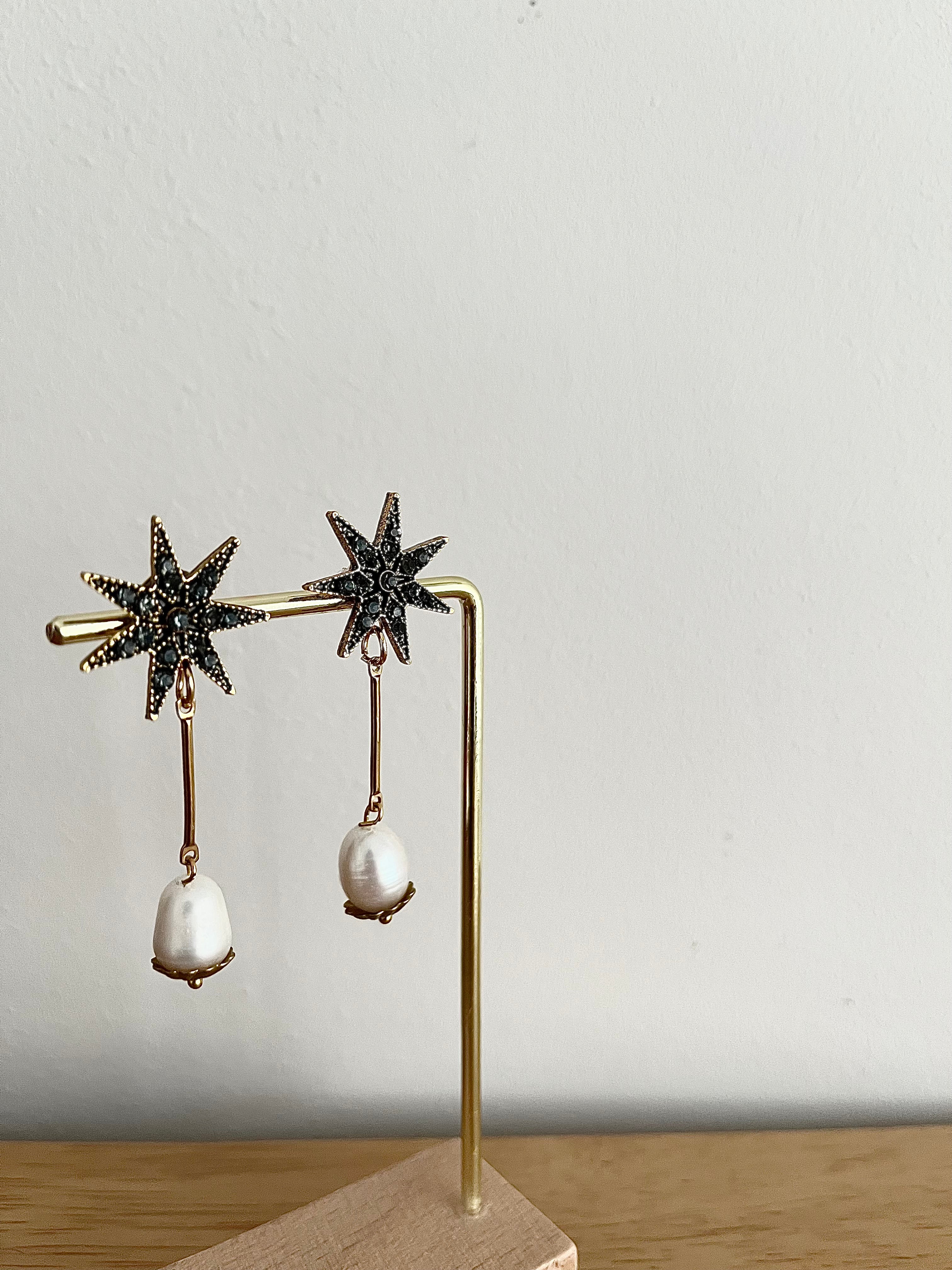 PENDIENTES STAR ANTRACITA