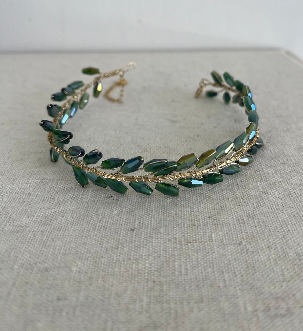 CHOKER VERDE OLIVO