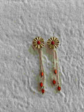 PENDIENTES CORAL Y CRISTAL