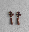 PENDIENTES FLOR ESMALTADA