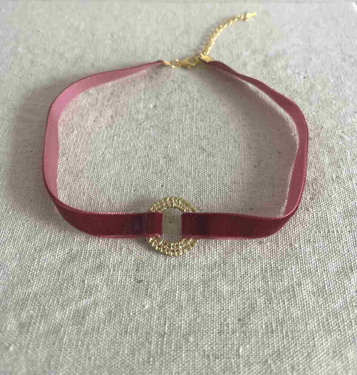 CHOKER ANILLO TERCIOPELO