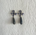 PENDIENTE ESMALTADO GRIS