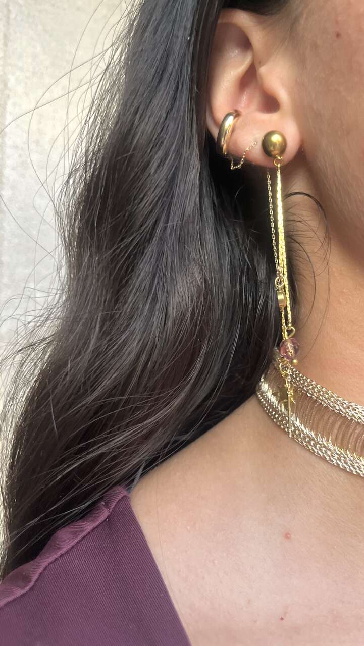 PENDIENTES TRIO CADENA