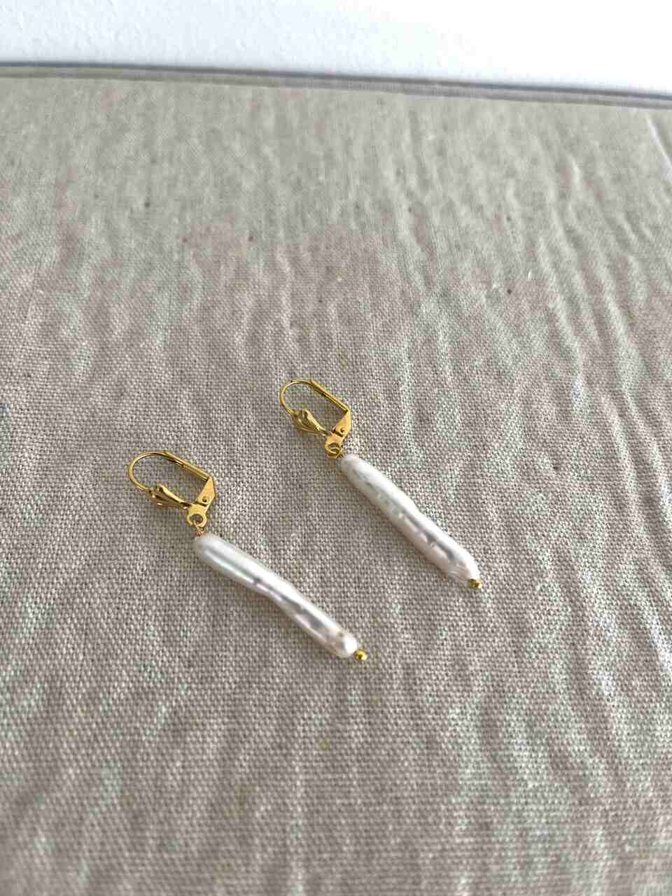 PENDIENTES PERLA LARGA