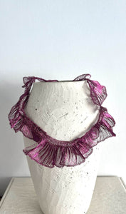 COLLAR DE HOJAS EN ALAMBRE DE COBRE