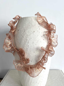 COLLAR DE HOJAS EN ALAMBRE DE COBRE