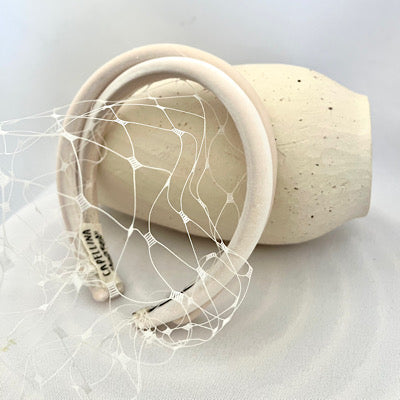 DIADEMA TERCIOPELO CRUDA