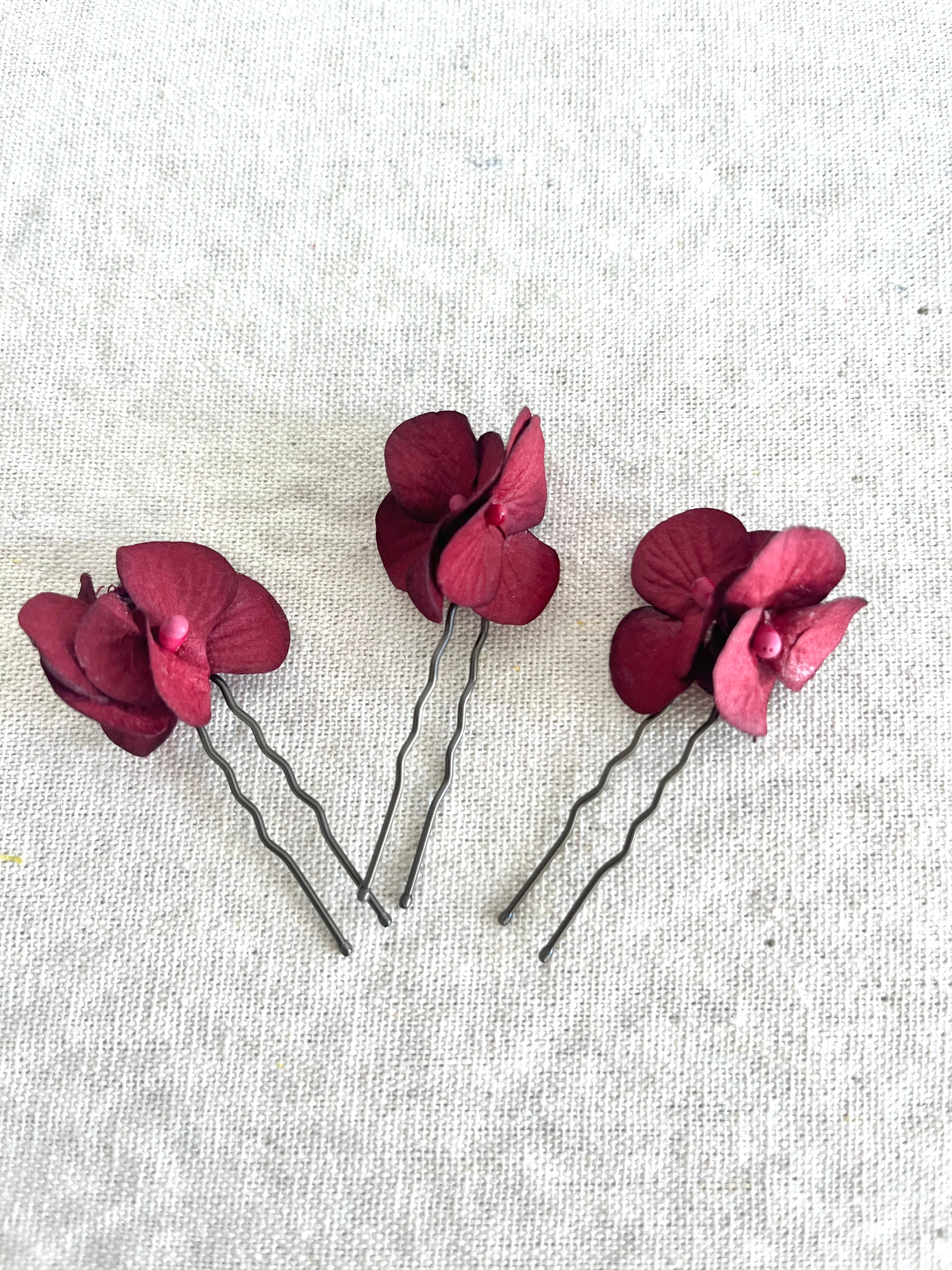 TRIO HORQUILLAS GRANATE