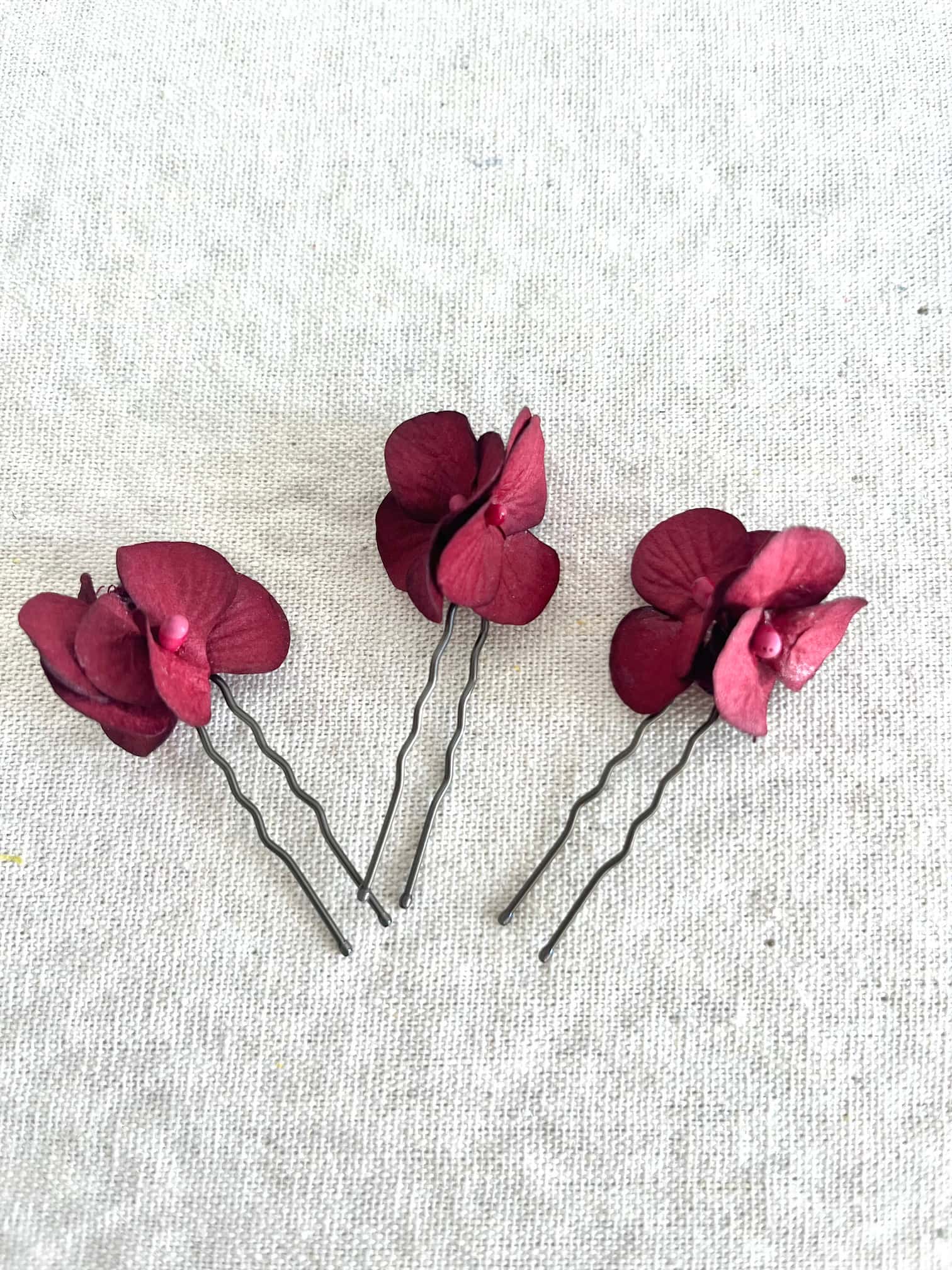 TRIO HORQUILLAS GRANATE
