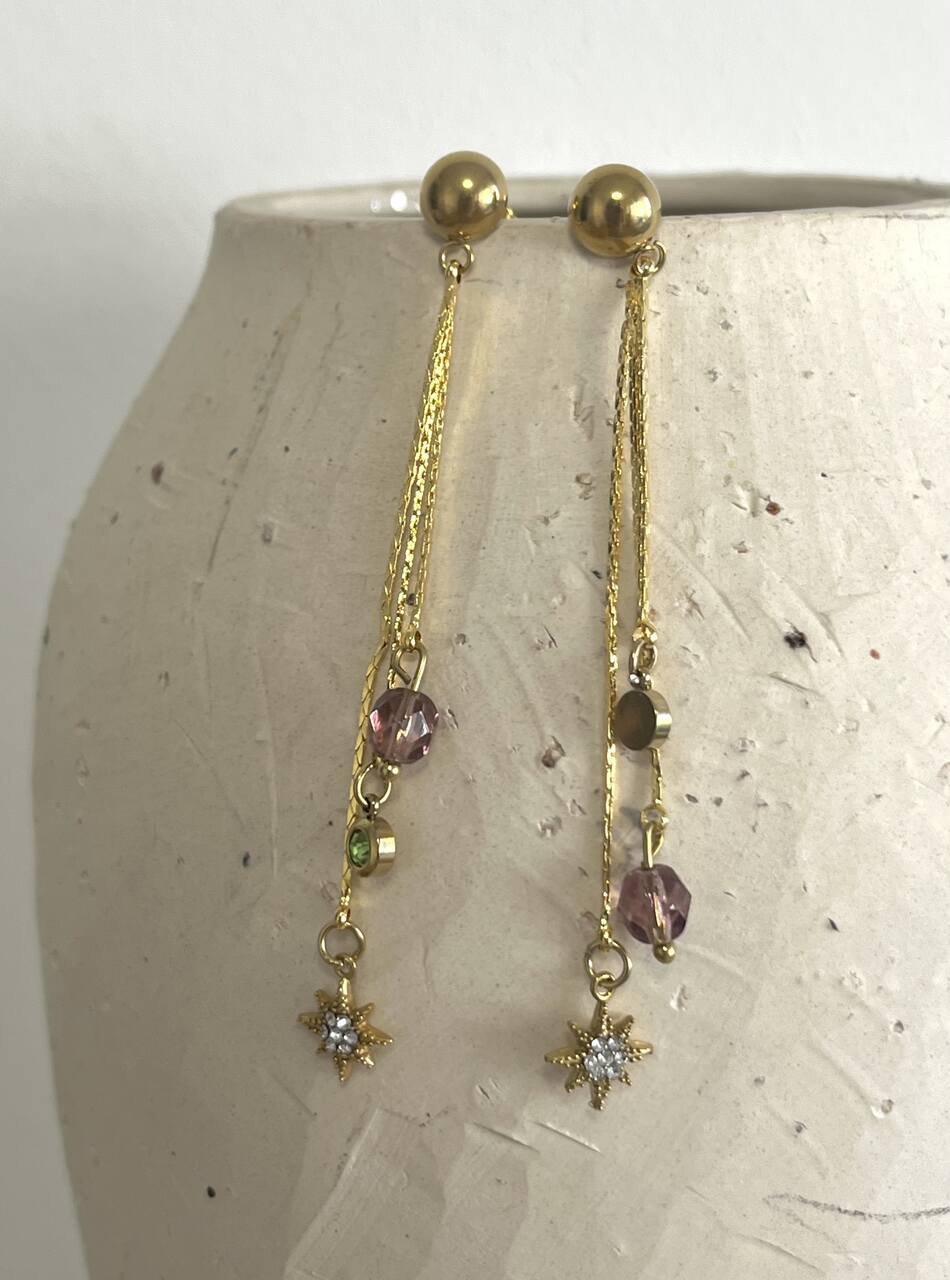 PENDIENTES TRIO CADENA
