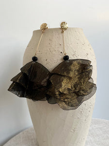 PENDIENTES FLOR TELA